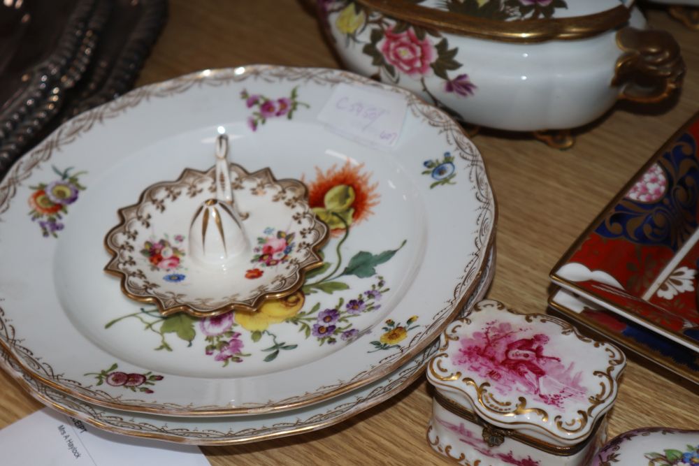 A group of Meissen, Derby, Worcester and other decorative ceramics